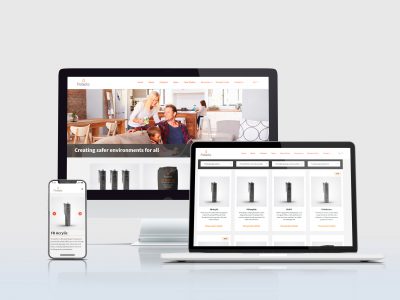 new protecta website displayed on different devices